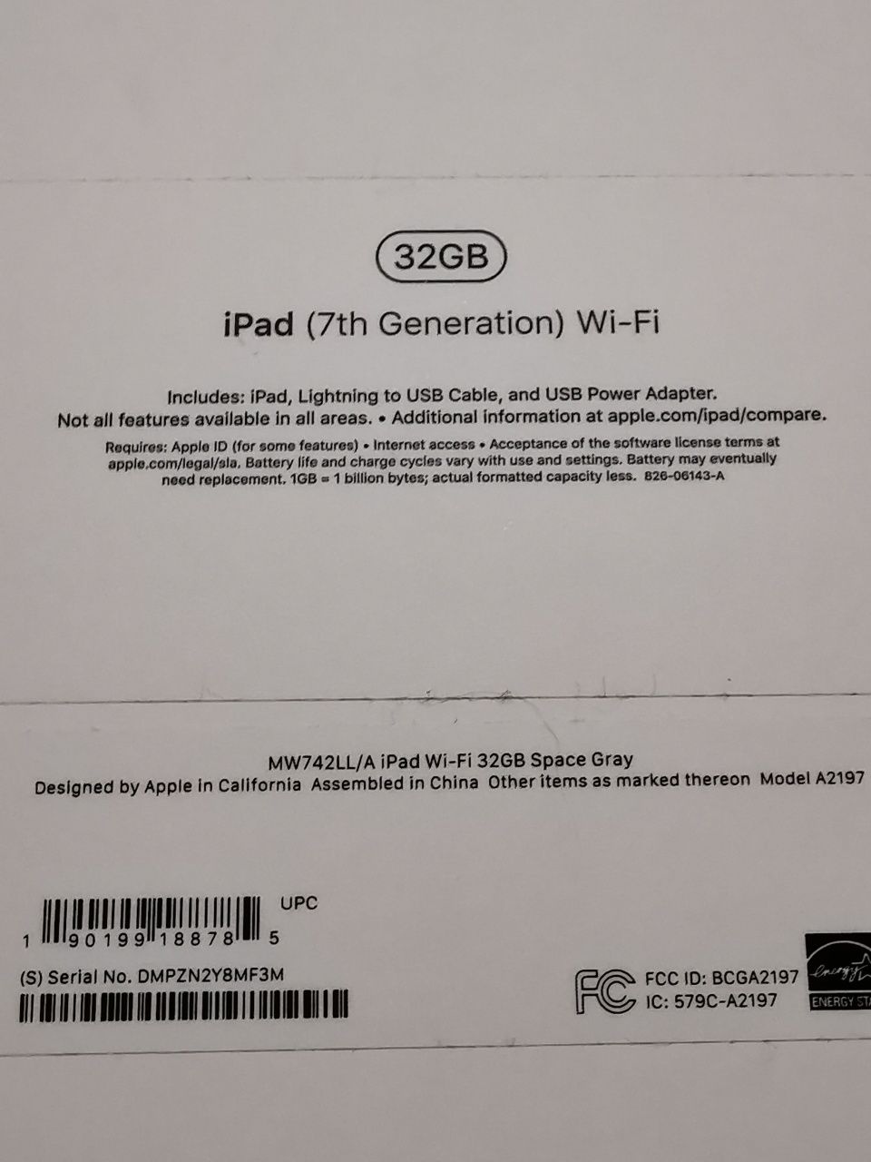 Продам iPad 7 32gb, WiFi 10.2