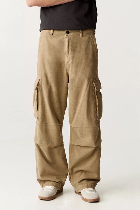 Широкі Штани (M-L) Pull&Bear Parachute Pants Оригінал Широкие Нові
