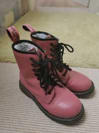 Buty dziecięce Nylon Red jak Martens różowe 34 zimowe ocieplane