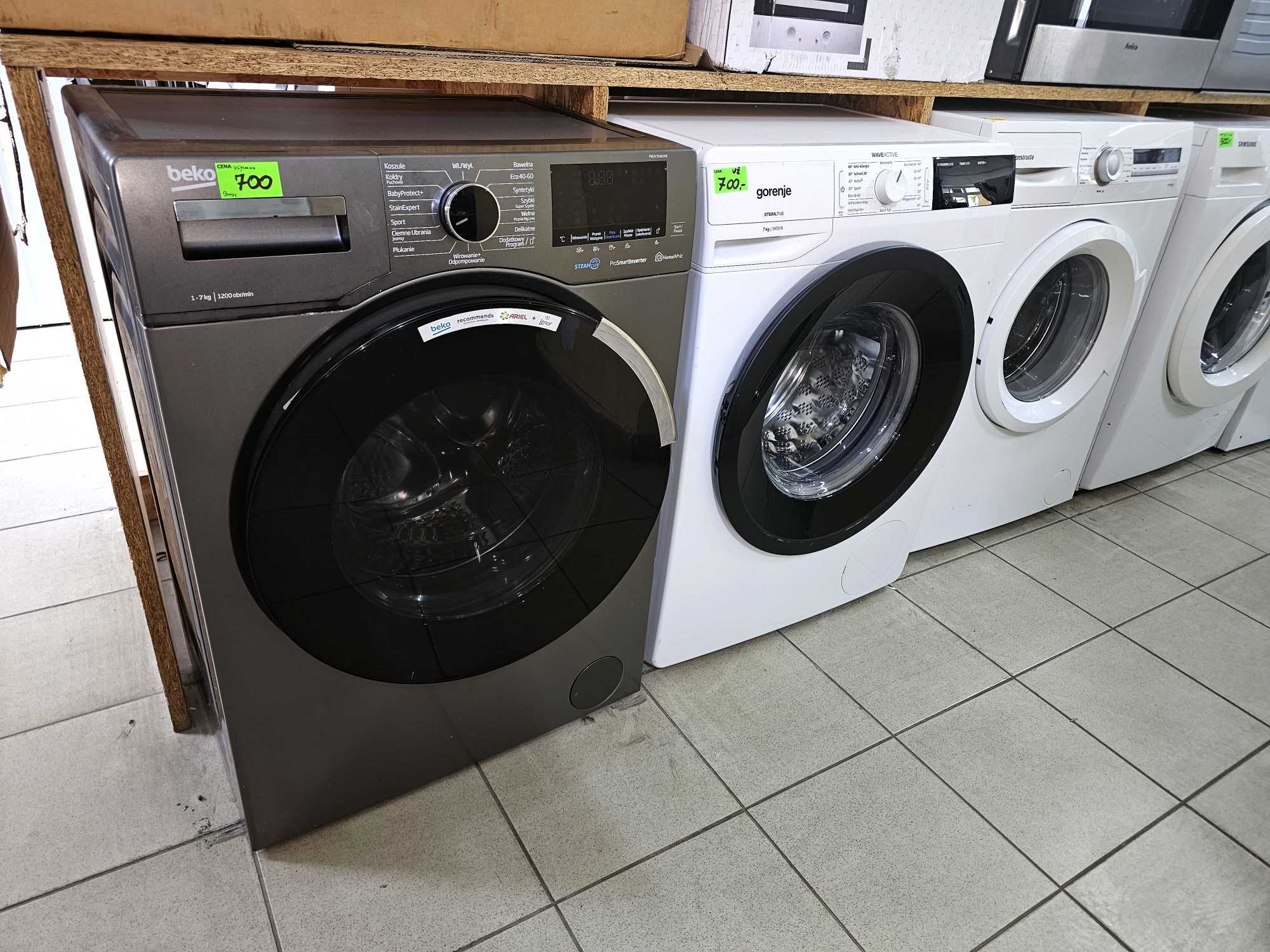 Pralka BEKO PWUV7646XME | SteamCure | 7kg | 1200obr | gw3mce