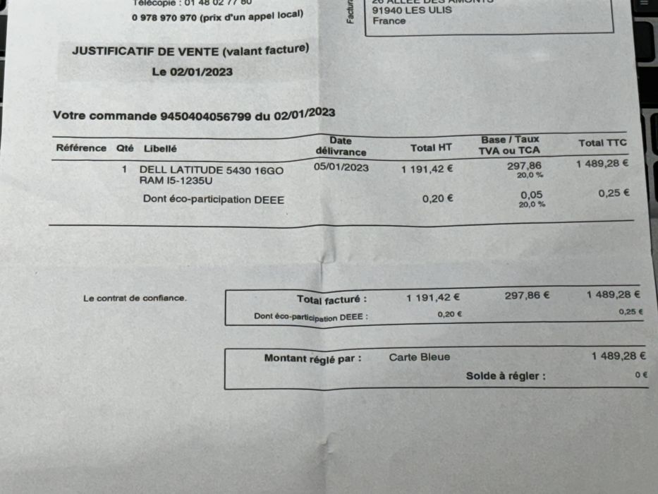 Dell 5430 i5 12th touch screen com fatura leito ID
