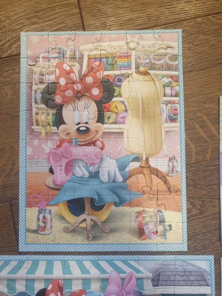 Puzzle dla dzieci Myszka Minni