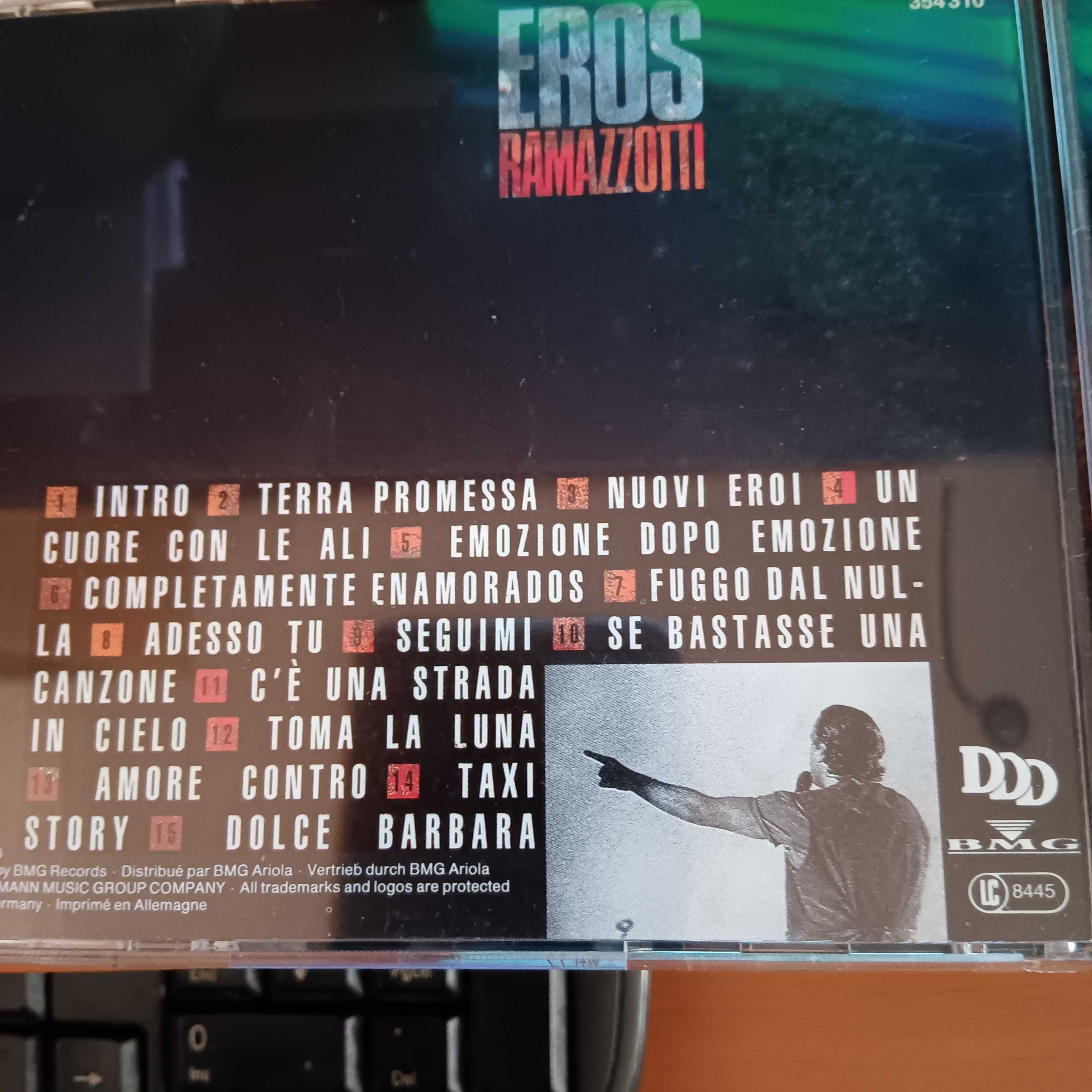 Caixa com 2 cds  de  EROS RAMAZZOTTI