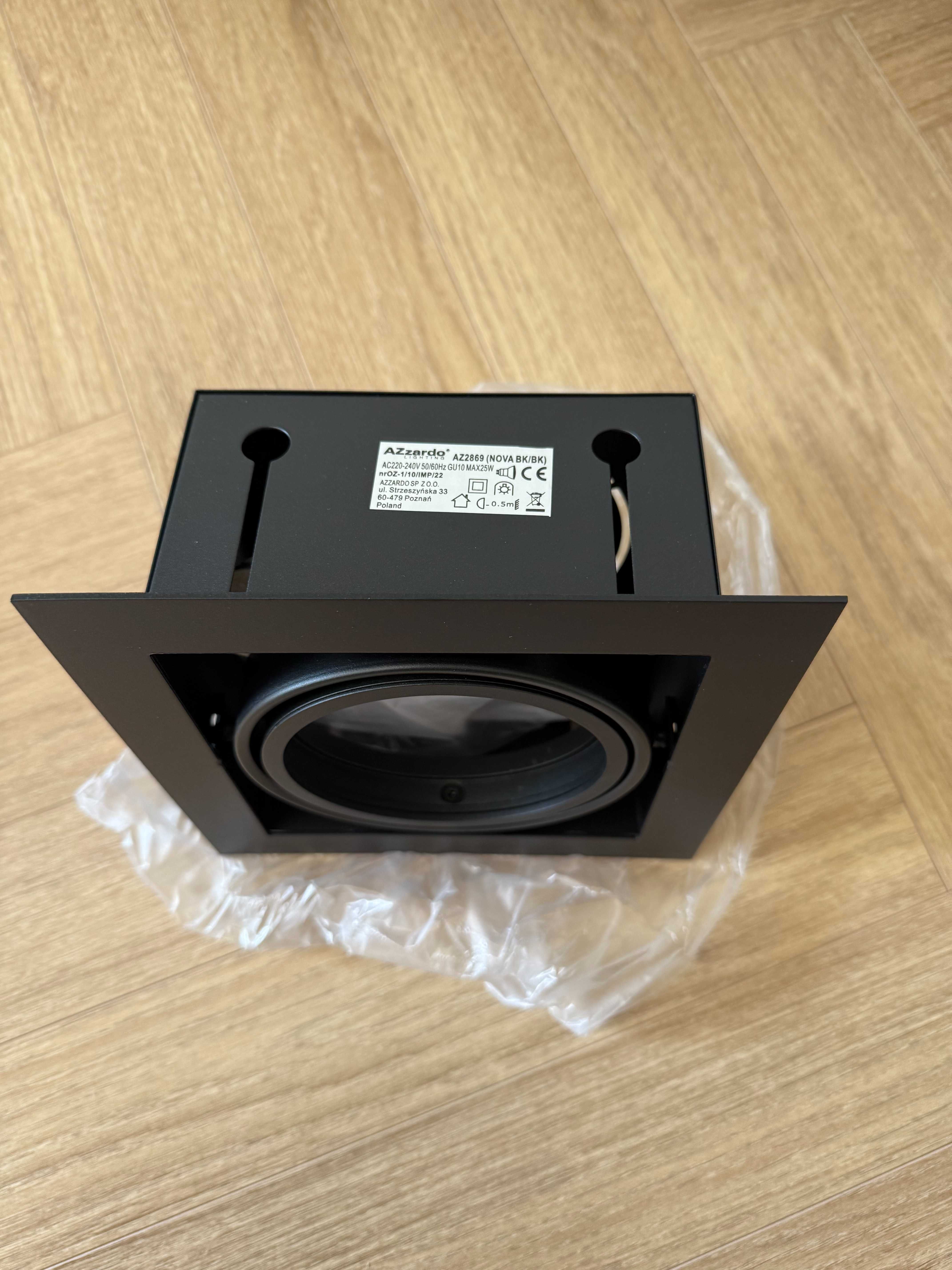 NOWA Lampa wpustowa NOVA BK/BK Azzardo 4 szt.