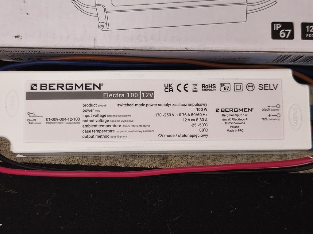 Bergmen Electra 100W - Zasilacz do Led