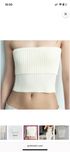 Zara top bandeau de malha canelada S
