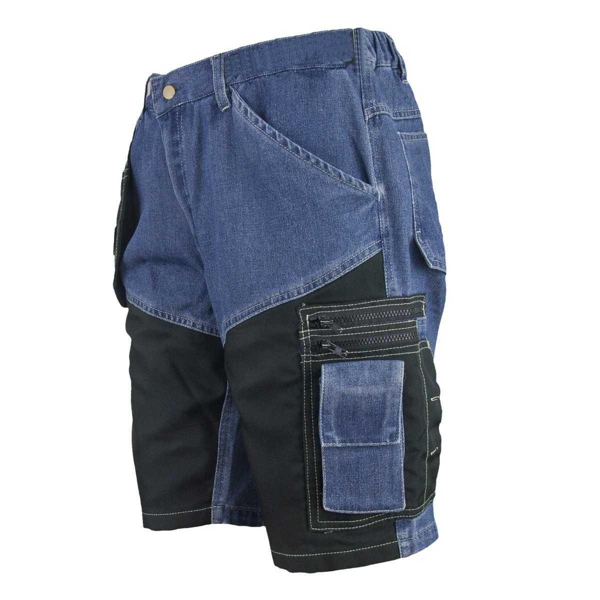 SPODENKI Robocze Jeans WYTRZYMAŁE męskie Monterskie Wszystkie Rozmiary