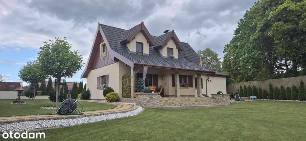 Dom nad jeziorem Dołgie + Pomost + Wyposażenie