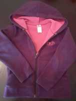 Casaco polar roxo/rosa -6anos