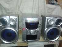 Wieża stereo PANASONIC moc  2x150W 5CD RDS stan b dobry