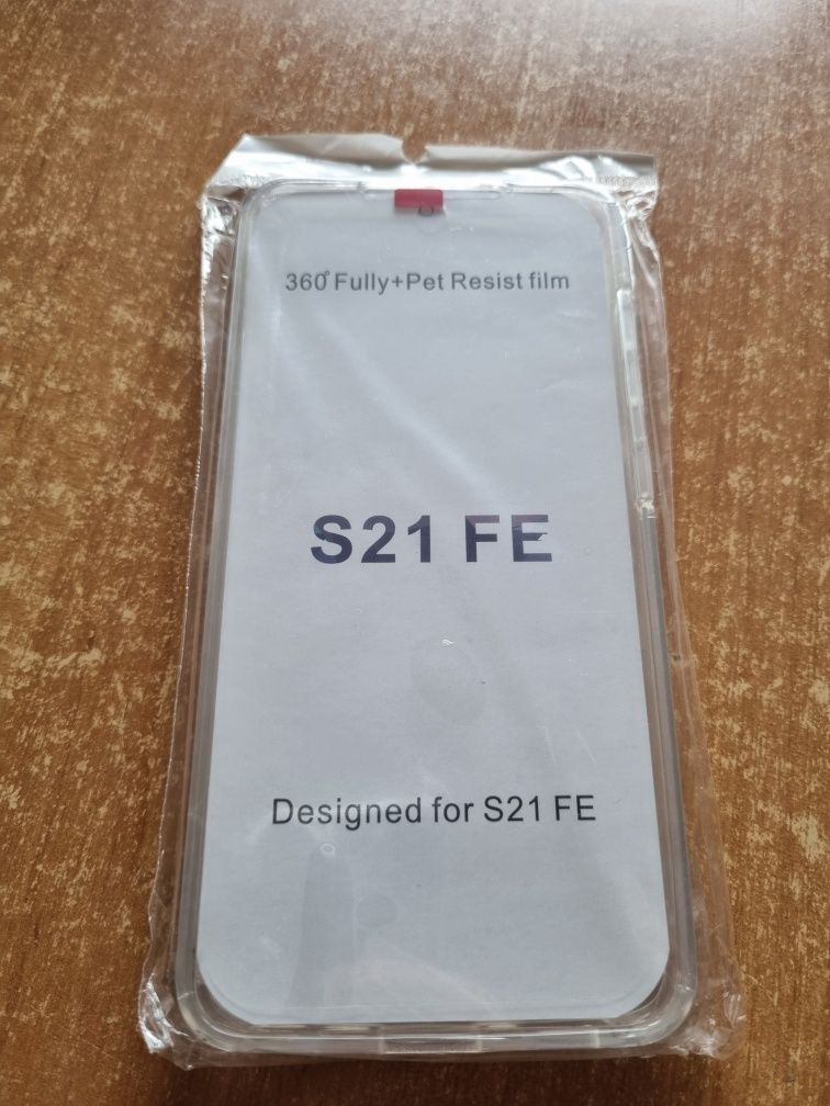 Чохли на samsung s21fe чорний та прозорий  по кругу 360°,є склоЗахисне