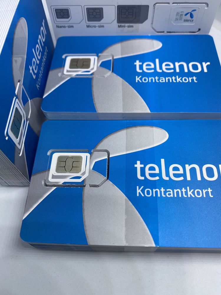 Telenor SIM Card Prepaid SE Starter Karta Szwecja