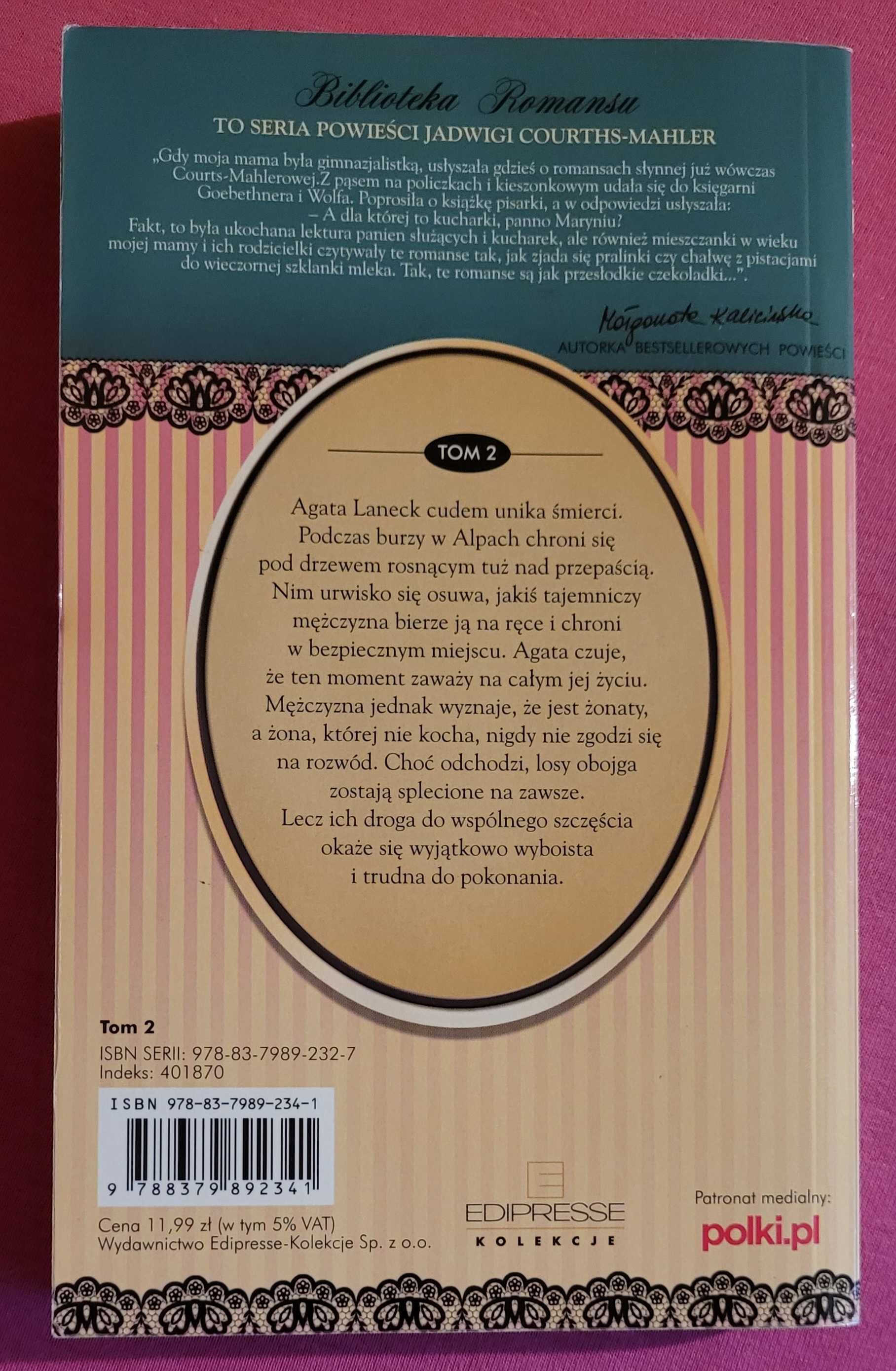 Romans hist. "Daleka jest droga do szczescia" Jadwiga Courths-Mahler