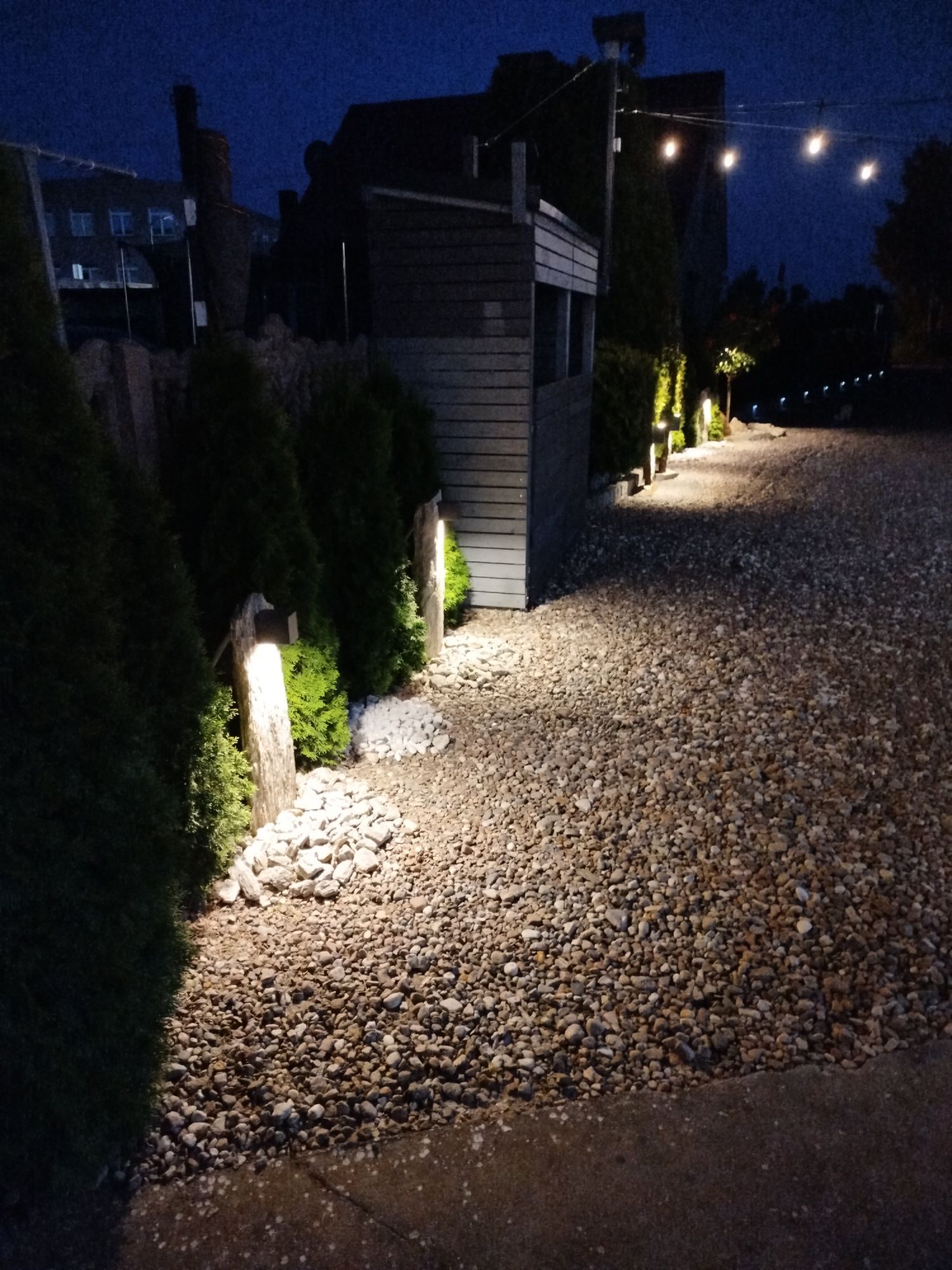Lampy  w kamieniu