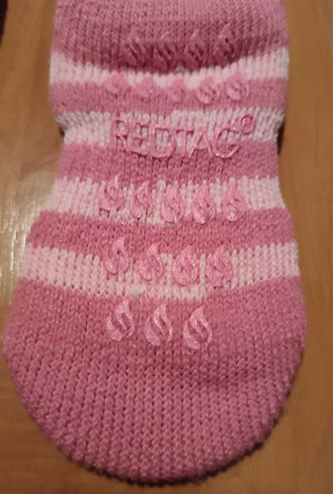 Śliczne nowe ocieplane skarpety REDTAC z antyposlizgiem 18 cm