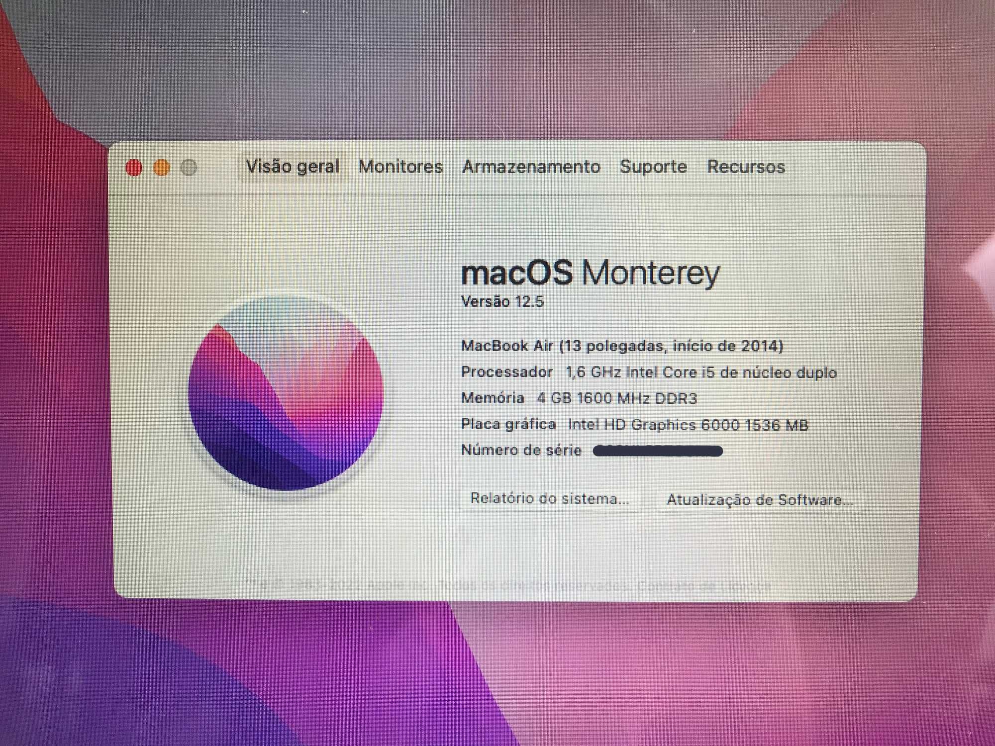 MacBook Air 13 (A1466) - Como novo, na caixa - Com garantia