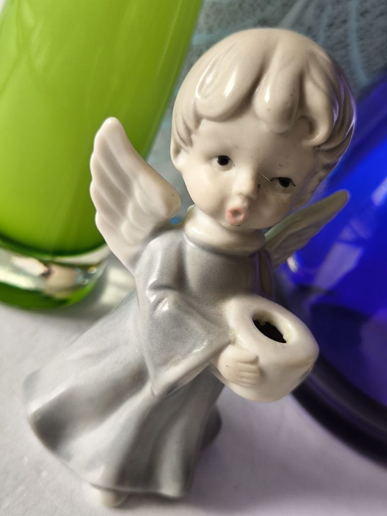 Piękna stara porcelana figurka aniołek Nippon Tokusei kolekcje