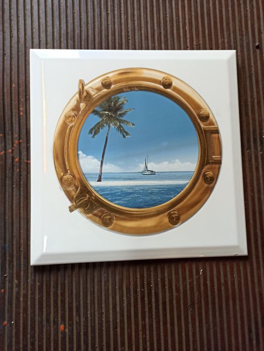 Плитка декор иллюминатор. Marittima ceramica. Испания.