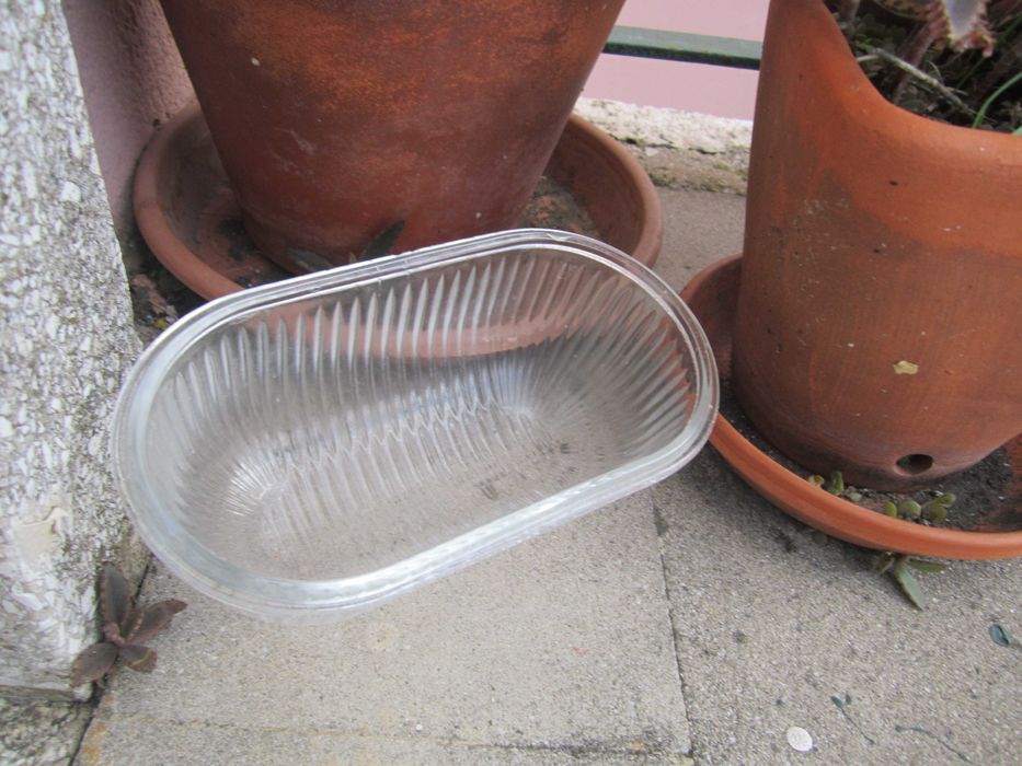 Vidro de substituição oval 16,5 x 9 cm para candeeiro