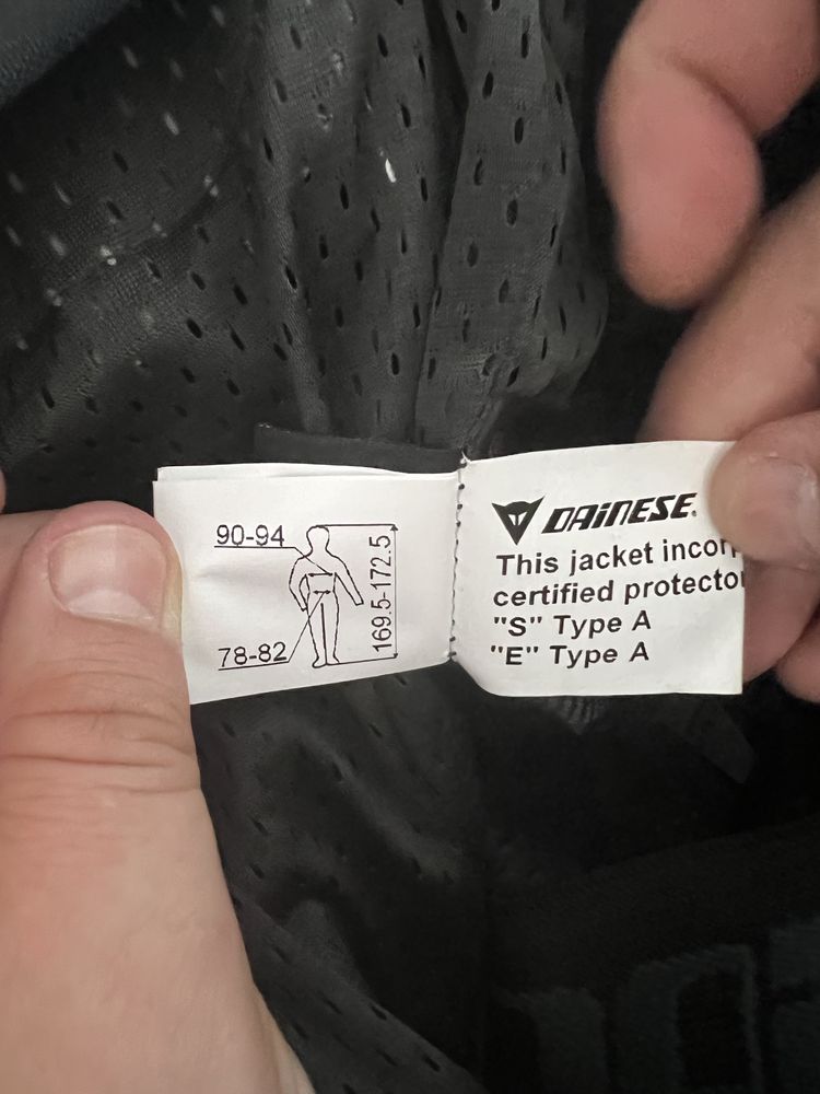 Kombinezon motocyklowy skórzany Dainese AVRO czarno-niebieski rozm. 46