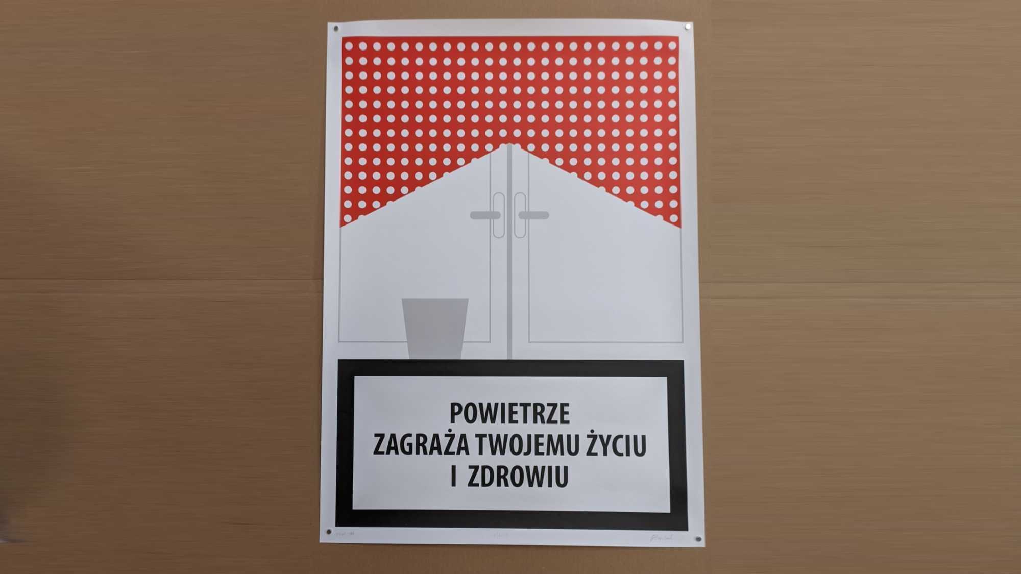 Eko plakat. Smog. Filip Zbrzezniak Projektowo. Na prezent