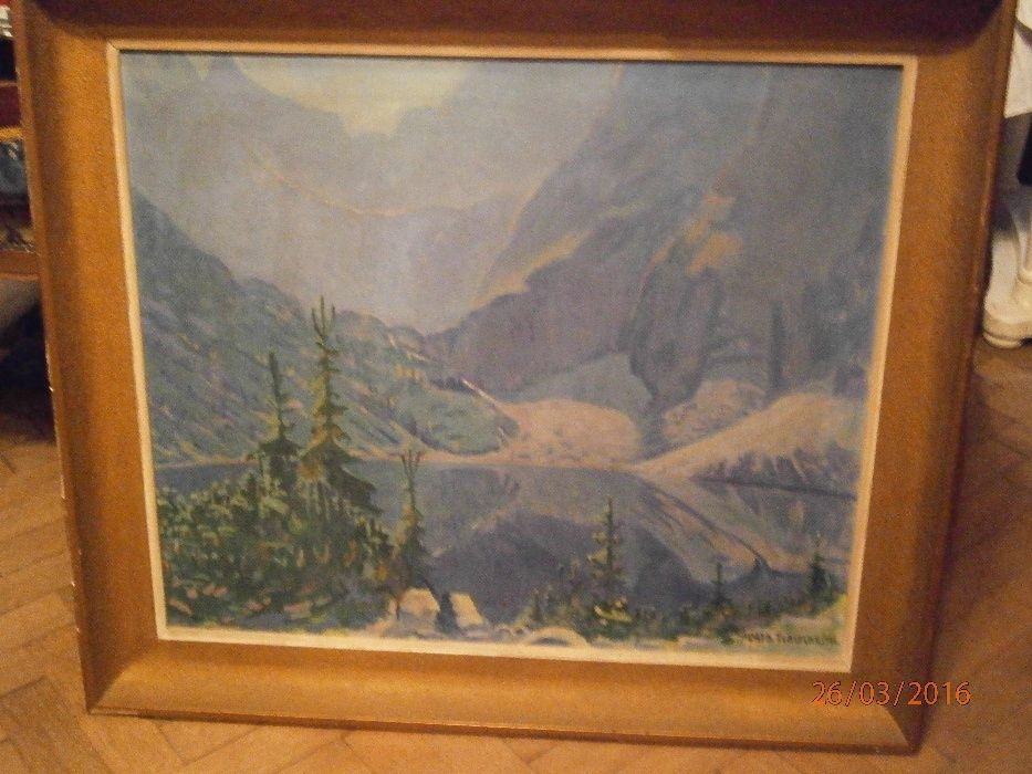 Obraz Morskie Oko , Terlecki , płótno, olej , wym. 110x90 cm.