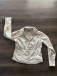 Kremowa koszula damska L40 cappuccino sportowo- elegancka