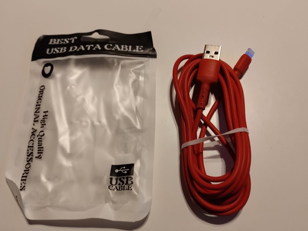 Kabel USB lightning nowy 2 m