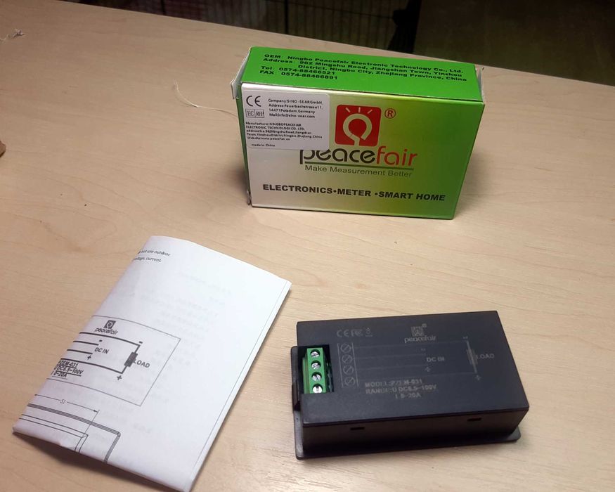 PZEM-031 DC | Цифровий вимірювач постійного струму (DC) | Майже новий