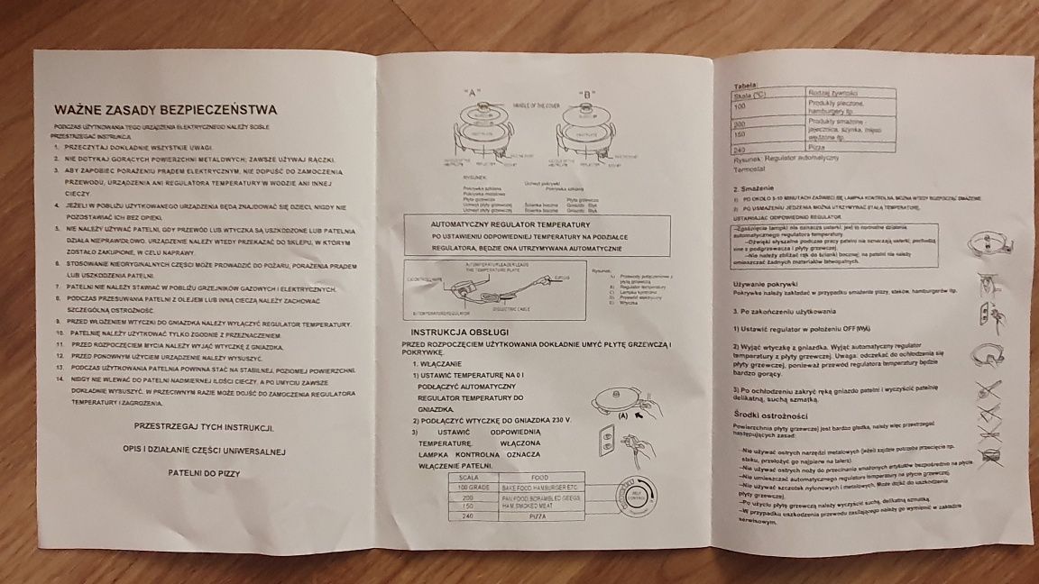 Wielofunkcyjna patelnia elektryczna Pizza Master Beck