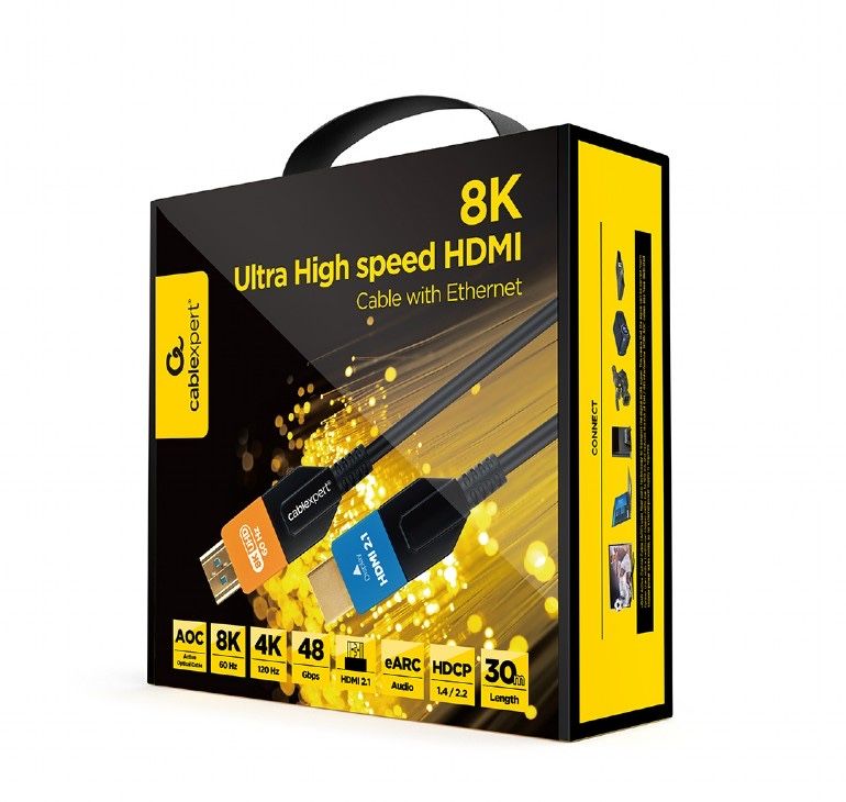 Кабель оптичний HDMI - HDMI 30м AOC Cablexpert CC-HDMI8K-AOC-30M