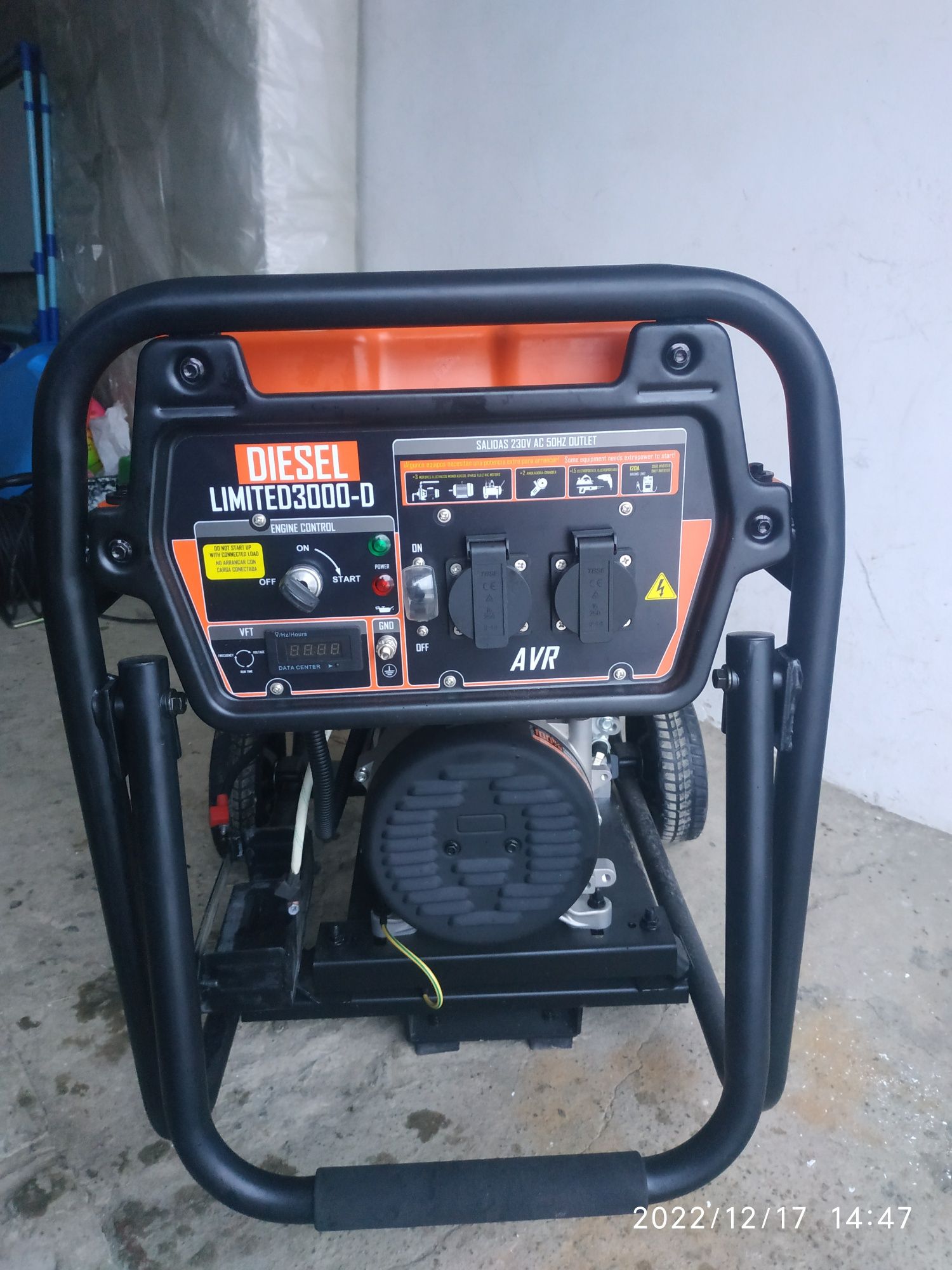 Продам дизельный  генератор GENERGY LIMITED -3000D