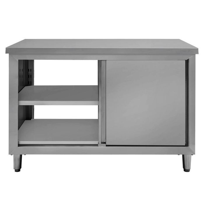 Stół gastronomiczny centralny przelotowy z szafką Mega-M 120x70x85 cm