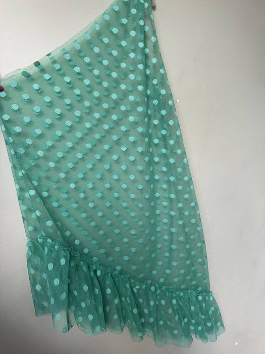 Прозорий топ в горошок