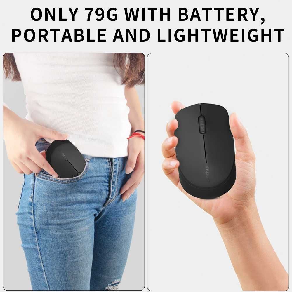 Myszka Rapoo M100 Silent Ciemnoszary