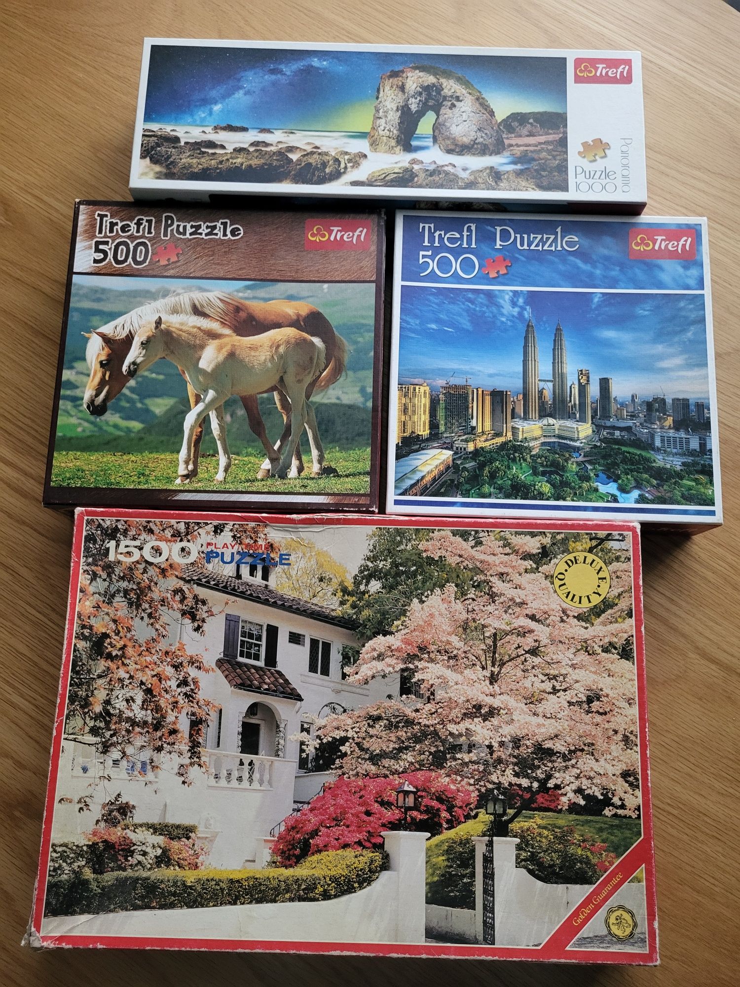 Puzzle konie miasto