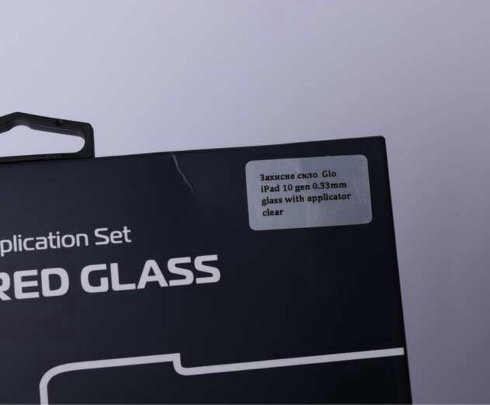 Защитное стекло для iPad 10 gen 0.33mm glass with applicator clear