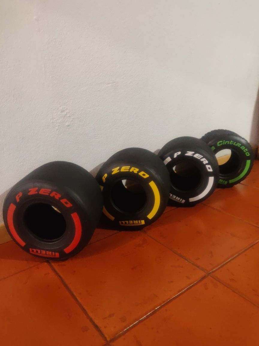 Pneu Formula 1 replica á escala 1/3 - Decoração