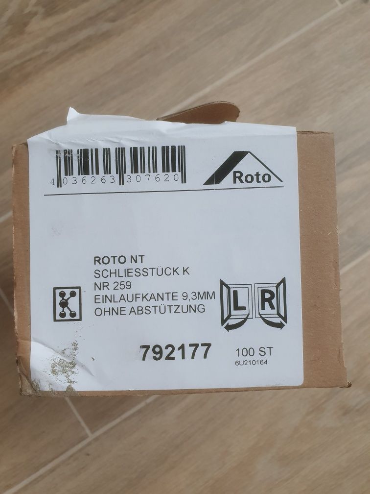Klamka Roto Line z zamkiem na kluczyk srebrna okno balkon uchylne