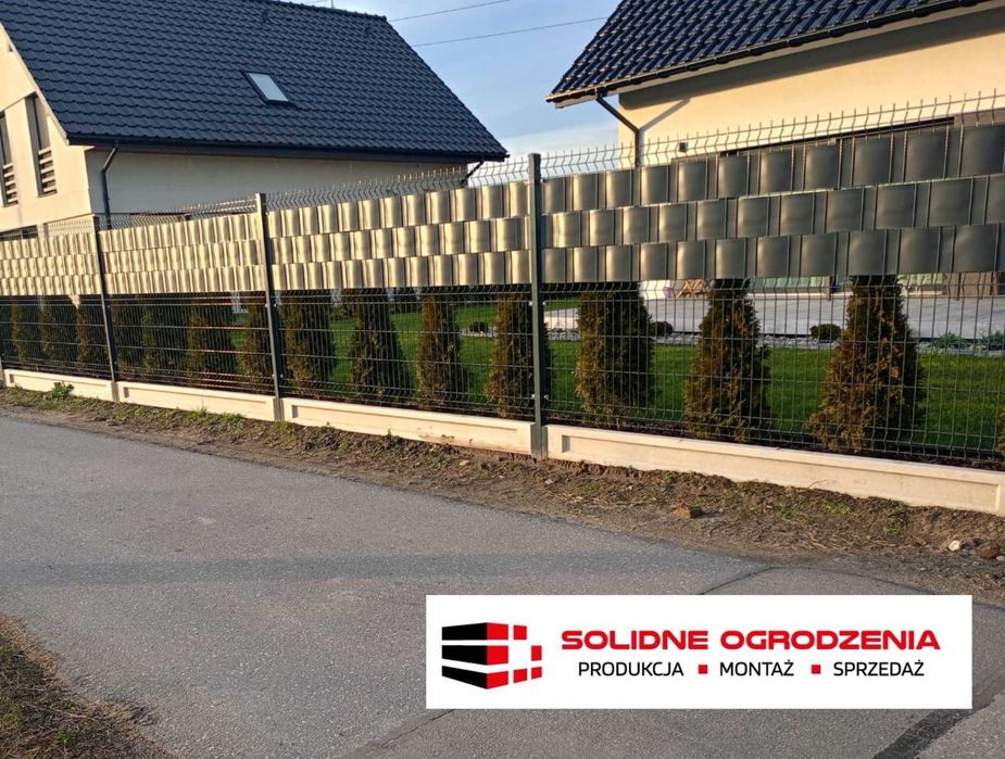 Montaż ogrodzeń panelowych, betonowych oraz frontowych Bram i Furtek