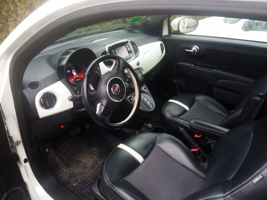 fiat 500e,biała perła, elektryk,transport do klienta  60gr za kilometr