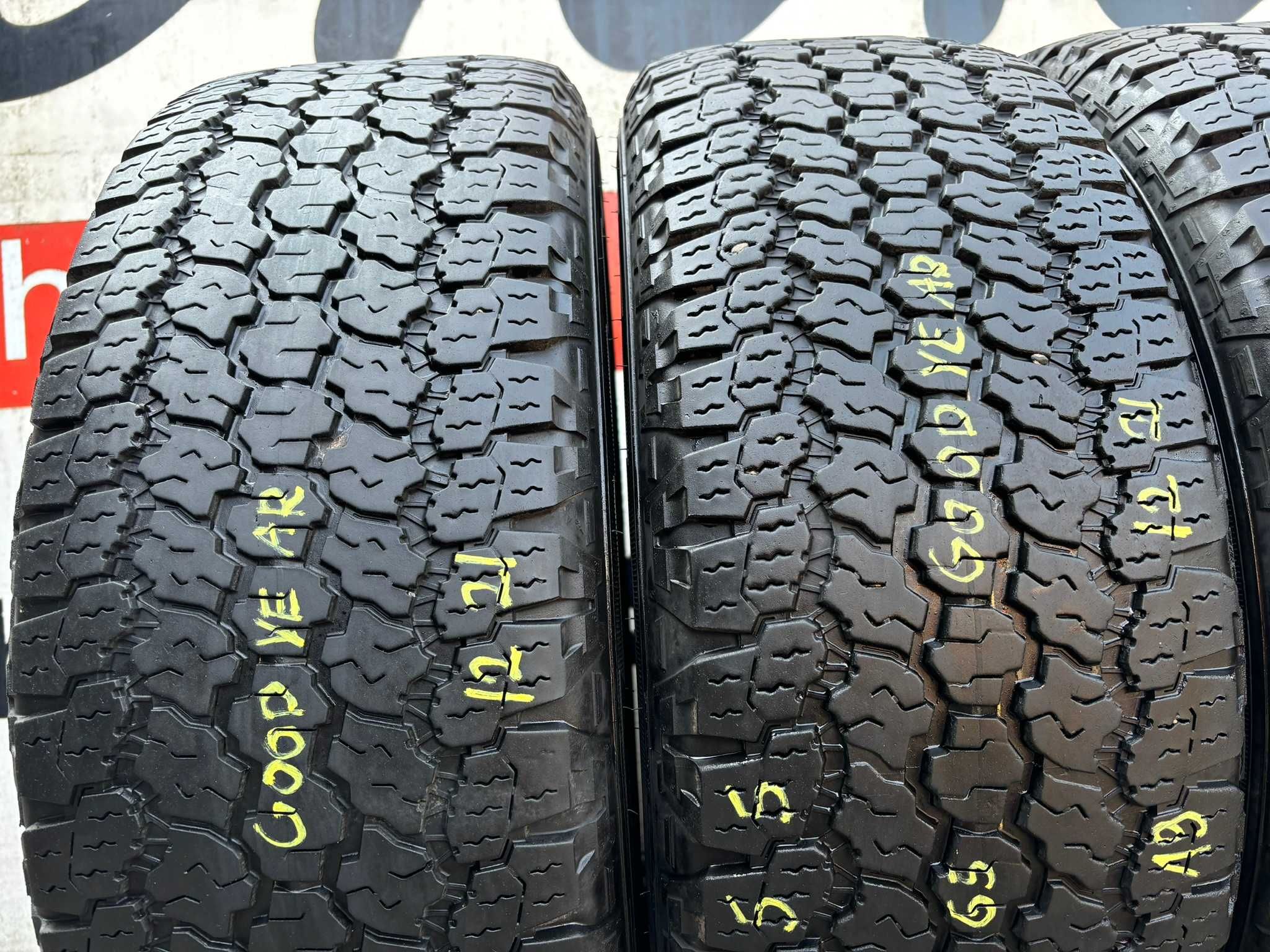 4X Opony AT 255/65R19 114H GOODYEAR WRANGLER LR 7.5MM 2022R CAŁE!