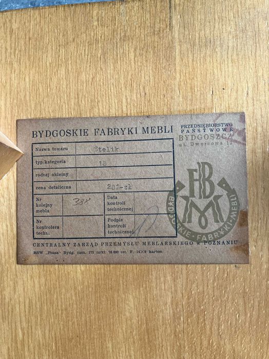 Stolik patyczak stan prawie idealny Bydgoskie Fabryki Mebli