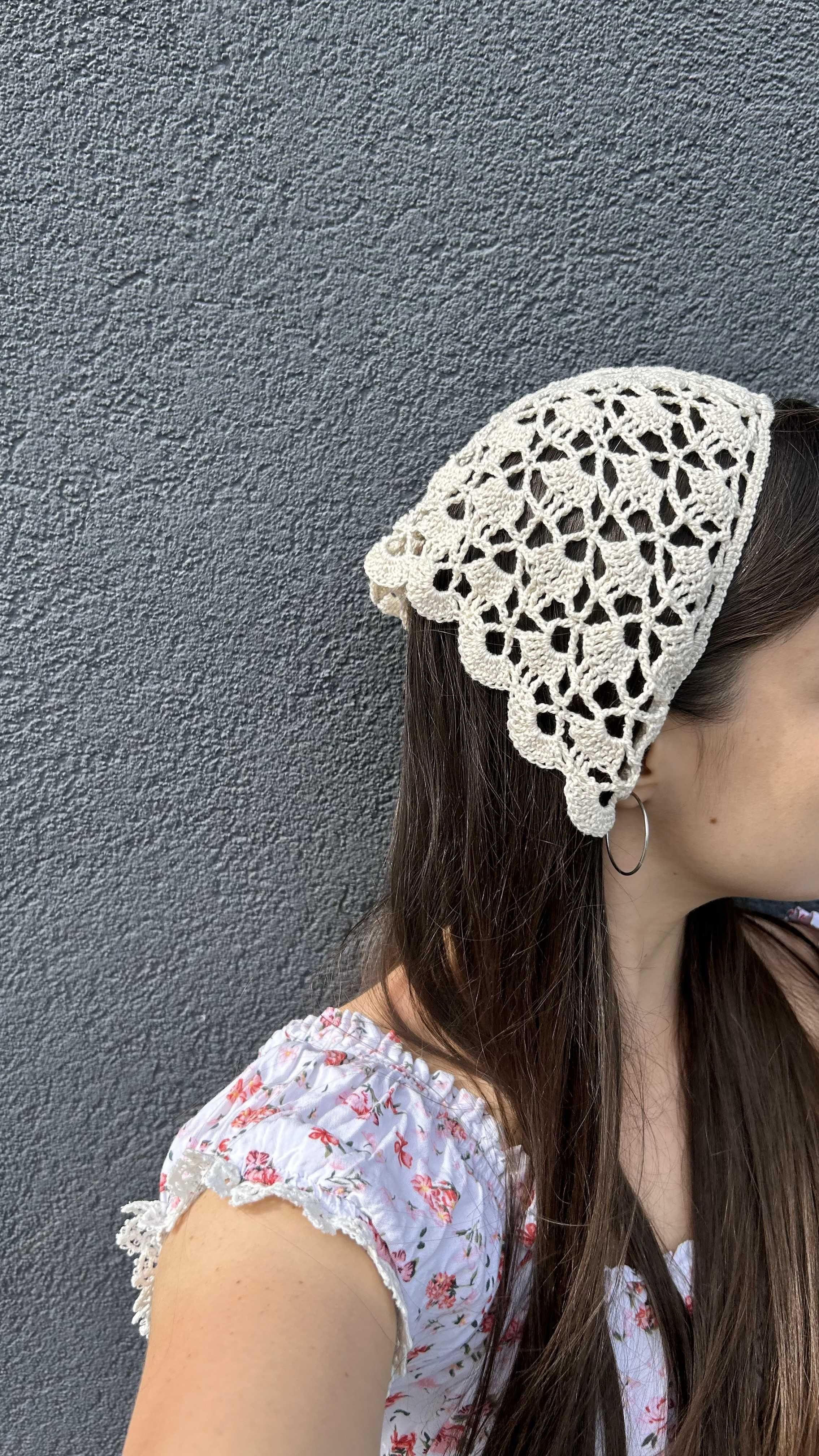 Bandana Szalik Bawełniany Letni Nakrycie Głowy