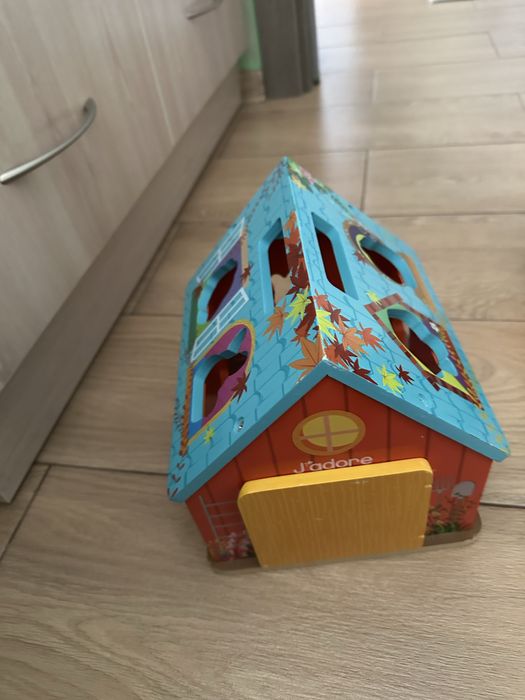 Деревяный домик-сортер Ферма