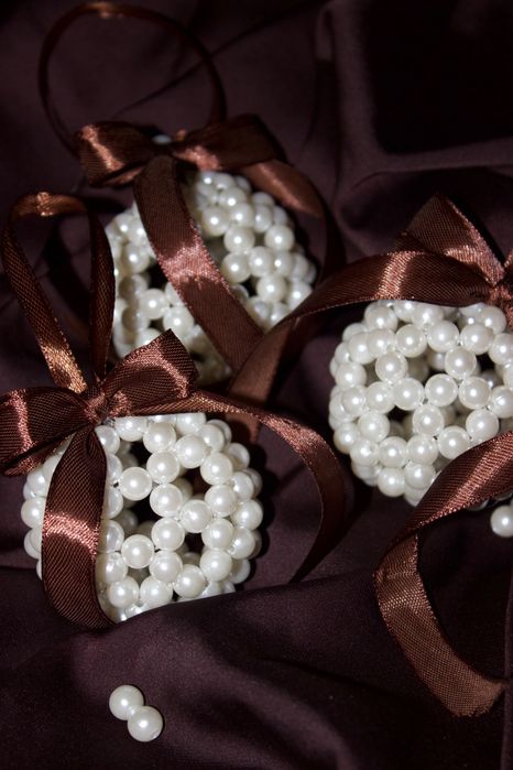 Новорічні іграшки з намистин