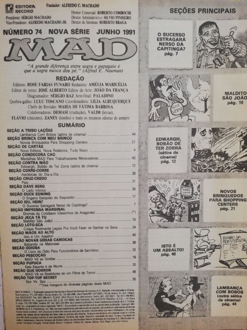 Revista Mad n°74