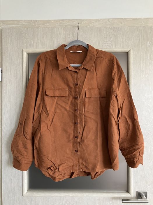 koszula rdzawa brazowa basic tu woman