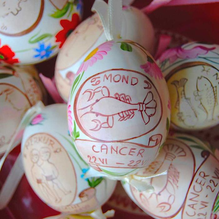 Pisanka znak zodiaku - Rak