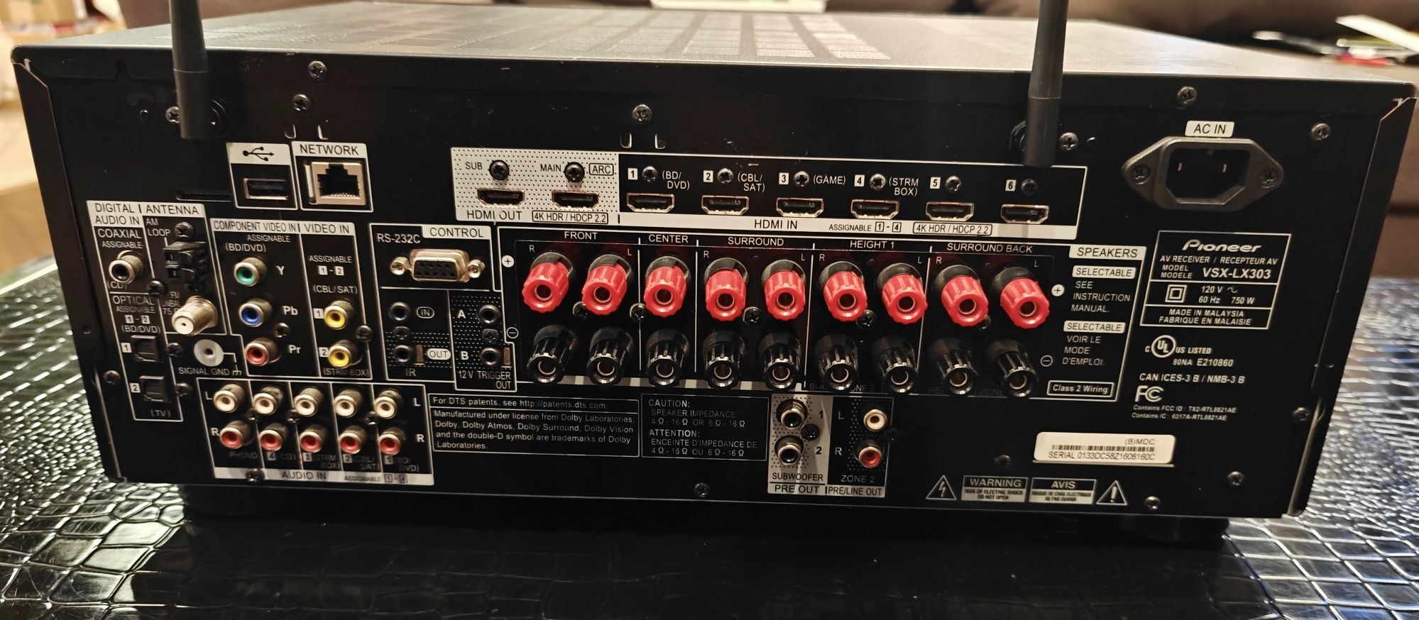 Ресівер Pioneer VSX-LX303  9.2 Atmos
